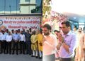 Bihar Energy Secretary Ajay Yadav and senior officials participate in Vishwakarma Puja at SLDC and BREDA offices in Patna