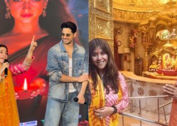 Ekta Kapoor at Van Devi Temple in Bihta during ‘The VVAAN’ promotions