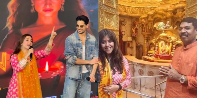 Ekta Kapoor at Van Devi Temple in Bihta during ‘The VVAAN’ promotions