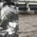 Cyclone Arnab impact in Bihar, showing heavy rain and rising river levels