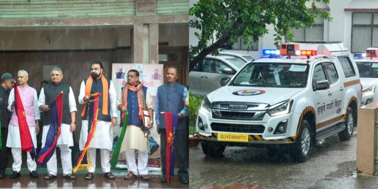 Bihar CM Samrat Choudhary flags off new highway patrol vehicles for road safety and emergency response