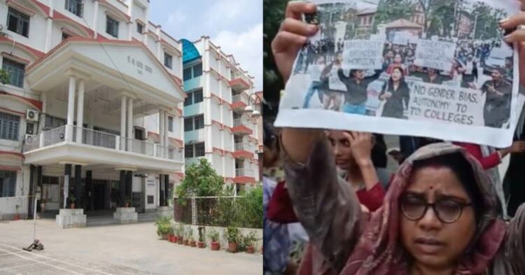 students protesting against the Maa Sita Women’s University plan in Patna