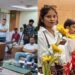 women entrepreneurs showcasing folk-art garments and handicrafts at Bihar Saras Mela in Patna
