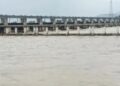 Gandak River flowing at a record 91.25 metres near Bagaha in West Champaran