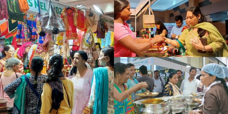 Rural Women Entrepreneurs displaying Handicrafts and Traditional Products at Bihar Saras Mela in Patna