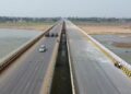 Digha-Sonpur six-lane bridge over the Ganga under construction in Bihar