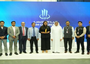 Bihar Industries Department and AIM Global Foundation representatives at the MoU exchange in Dubai for a proposed food processing park in Bihar