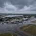 Patna Airport during weather-related flight disruptions