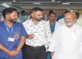 Bihar Disaster Management Minister Ratnesh Sada inspecting the BHISHM Cube at AIIMS Patna