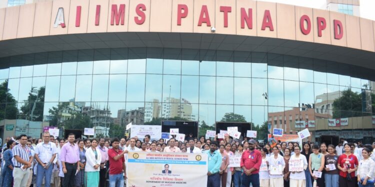 AIIMS Patna Organises Walkathon to Raise Awareness About Thyroid Cancer