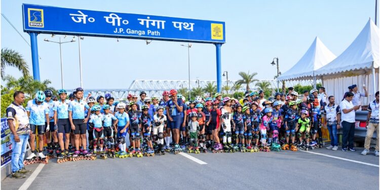 Road Safety Skating Marathon Held In Patna To Promote Traffic Rules