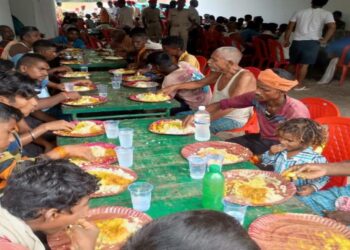 Flood relief operations continue in Bihar as river levels recede and relief camps serve affected people