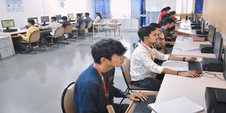 Representative image of an engineering student in a technical education classroom
