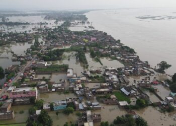 flooded area