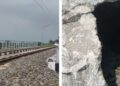 Rs 4,410-Crore Bihar Rail Project Faces Questions After First Rain, Deep ‘Rain Cut’ Near Track