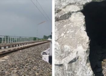 Rs 4,410-Crore Bihar Rail Project Faces Questions After First Rain, Deep ‘Rain Cut’ Near Track