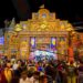Durga Puja pandal with fire-safety preparations in Bihar