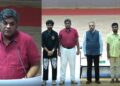 Professor Ashish Gupta delivers a lecture at Nalanda University in Rajgir on India’s mathematical legacy, highlighting the contributions of Brahmagupta, Bhaskar II and Srinivasa Ramanujan.