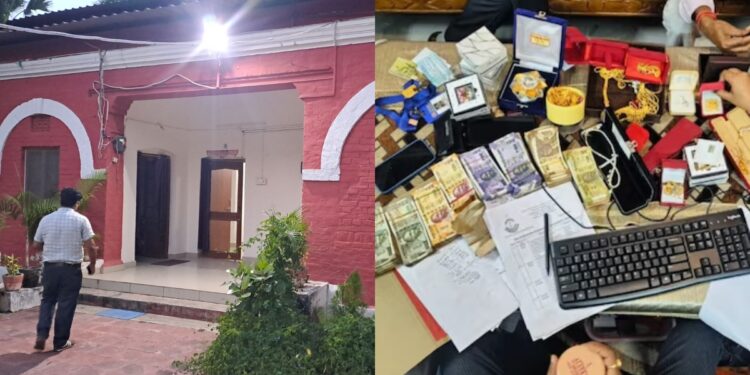 Bihar Special Vigilance Unit (SVU) conducting a raid in a disproportionate assets case involving Gopalganj ADM Rajeshwari Pandey.