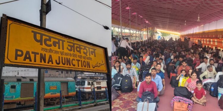 Representative image of a crowded railway station, illustrating East Central Railway’s preparations for Diwali and Chhath passenger rush in Bihar.
