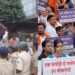 ABVP March In Patna Sees Barricades Broken As Police Deploy Water Cannons
