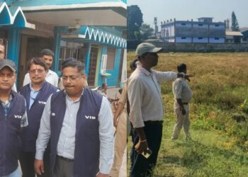 Bihar Vigilance Bureau raid in a disproportionate assets case.