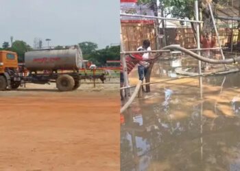 Patna Municipal Corporation Prepares Gandhi Maidan For Dussehra 2026