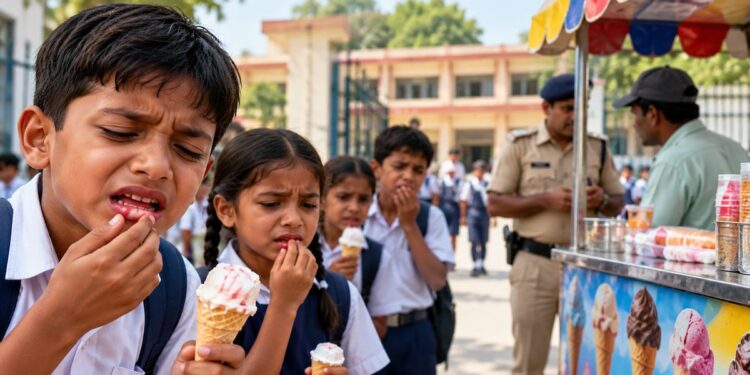 Six Children Fall Ill After Eating Ice Cream In Bihar; Lips Stick Together, Severe Burning Sensation Reported