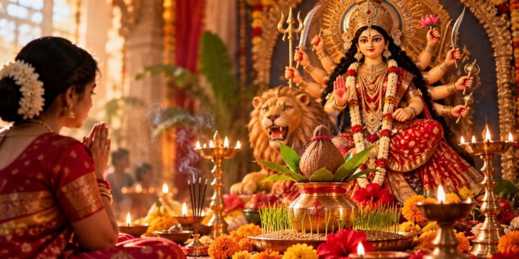 Sharadiya Navratri 2026 Begins: Goddess Durga Arrives On Elephant, Navarna Mantra And Nine Days Of Worship Explained