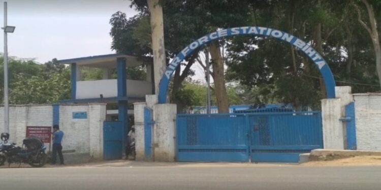 Bihta Air Force Station in Patna district, where construction and plantation are prohibited within 100 metres of the outer perimeter.