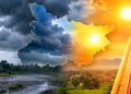 Bihar weather forecast showing possible rain in northern districts and temperatures rising to 34°C.