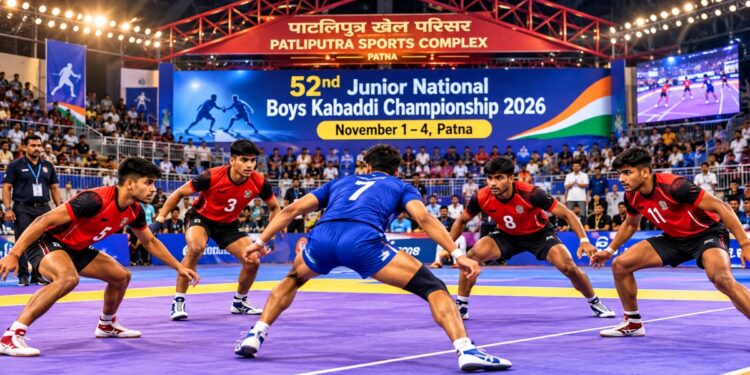 Patliputra Sports Complex To Host Junior National Boys Kabaddi Championship 2026