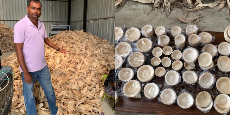 Muzaffarpur Engineer Develops Corn Husk Utensils To Replace Single-Use Plastics