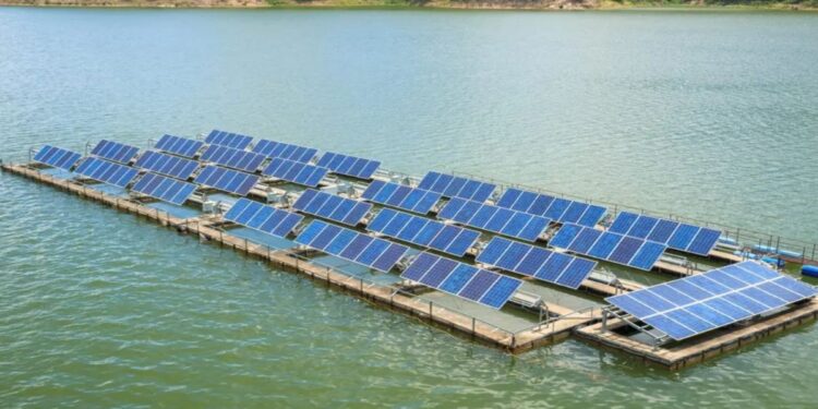 Representative Image: Bihar’s Largest Floating Solar Power Plant At Phulwaria Dam In Nawada Targets December 2026 Launch