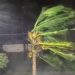 Very strong winds and heavy rainfall in Amalapuram in Konaseema district of Andhra Pradesh as an impact of Cyclone Arnab