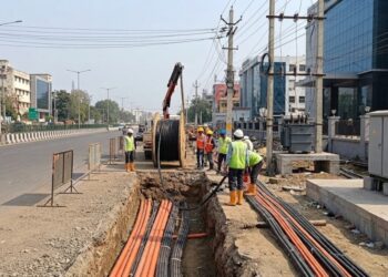 AI Generated Representative image of underground power lines being installed in Patna