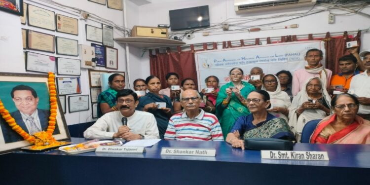 Pahal organise a free hearing aid distribution camp in Patna, providing hearing aids to 17 economically disadvantaged patients in memory of Dr KK Sharan.