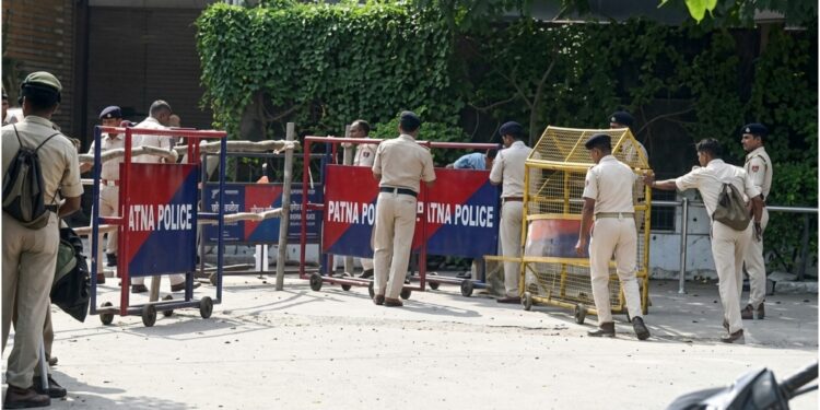 Police Tighten Security In Patna Ahead Of CJP Protest; Three Student Leaders Detained