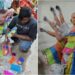 Gayaji Artist Creates Durga Idol Using More Than 50,000 Pencils