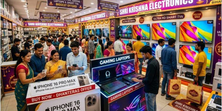 Dhanteras 2026: iPhone Pro Max, Gaming Laptops And Smart TVs Drive Electronics Demand Across Bihar