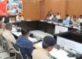 Bihar CM Samrat Choudhary chairs a high-level law-and-order review meeting with senior police and administrative officials.