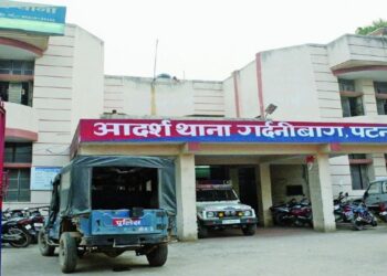 Gardanibagh police station in Patna, where police are investigating the theft of cash and jewellery worth Rs 11.50 lakh from a locked house during Durga Puja.