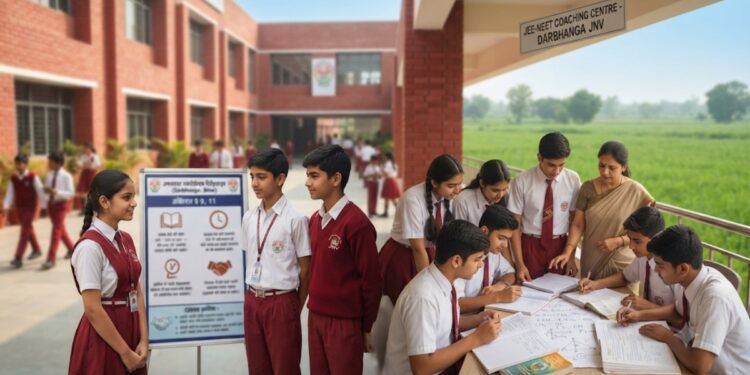 Darbhanga Navodaya Vidyalaya Admissions 2027: Apply for Class 9 and 11 by October 15; Free JEE-NEET Coaching Available