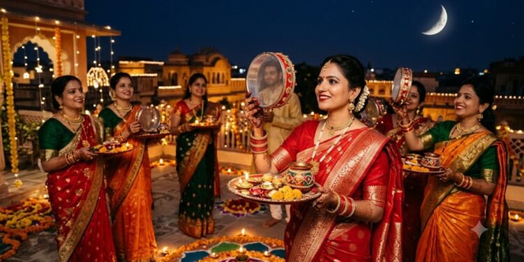 Karwa Chauth 2026: Puja Muhurat in Bhagalpur From 5:04 PM to 6:20 PM, Moonrise at 7:40 PM