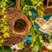 AI Generated Representative Image of Patna’s Durga Puja Pandal In Bhikhna Pahari Decorated With 1,000 Artificial Nests And Sparrows
